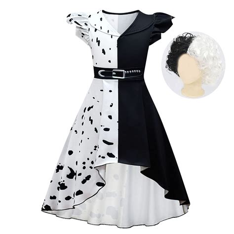 Buy Lito Angels Cruella Dalmatian Black And White Spots Halloween