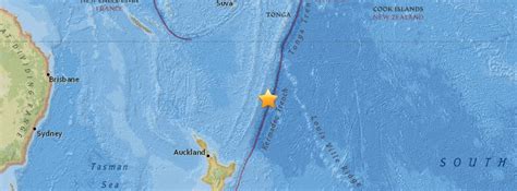 Shallow M6 1 Earthquake Hits Kermadec Islands Region New Zealand The Watchers