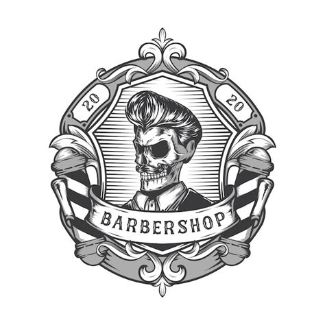 Premium Vector Vintage Barber Shop Logo Design