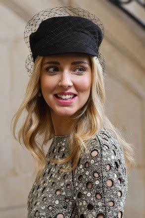 Chiara Ferragni Attends Christian Dior Haute Editorial Stock Photo