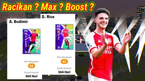 Max Level Nominating Contract D Rice A Budimir Terbaru Efootball