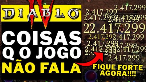 Diablo Coisas Q O Jogo Nao Fala Mas Vao Te Deixar Muito Forte