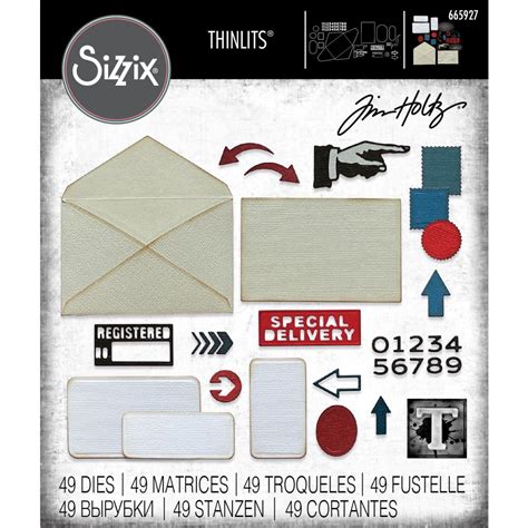 Sizzix Thinlits Die Set By Tim Holtz Postale