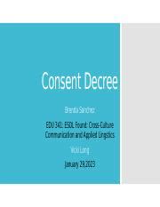 Understanding the Consent Decree in ESOL Education | Course Hero