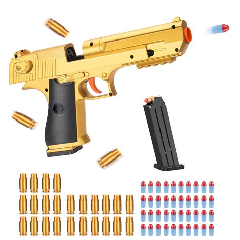 Buy Toy With Soft Bullets Empty Shell Ejecting Design Toy Pistol With