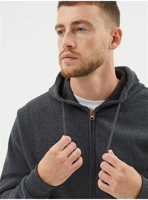 Grey Zip Up Hoodie Men George At Asda