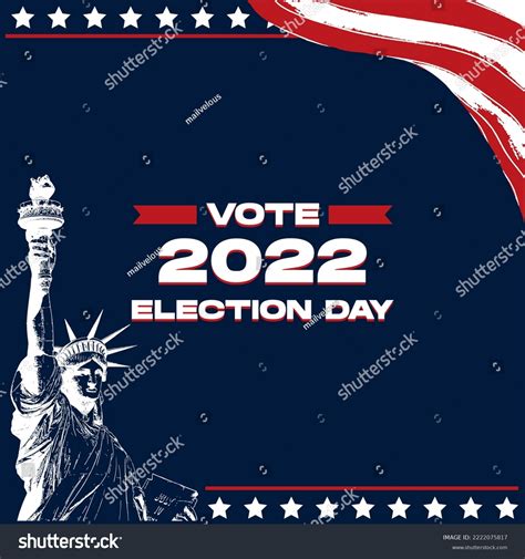 Election Day 2022 United States America Stock Vector (Royalty Free ...