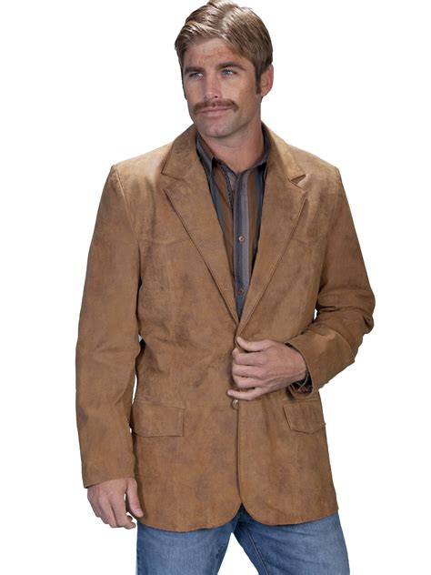 Scully Men S Boar Suede Leather Blazer 221