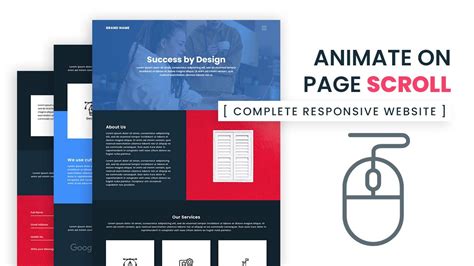 Scroll Animation Website Template