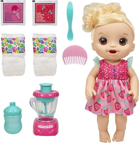 Amazon.com: Baby Alive Magical Mixer Baby Doll Strawberry Shake with ...