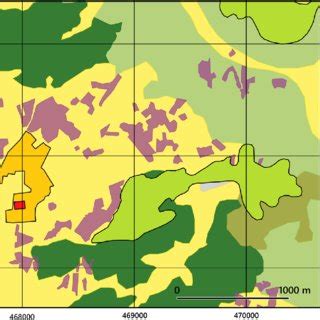 Land Use Map Of The Study Zone Surface Area Occupied By Natura 2000