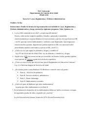 Tarea Leyes Reglamentos Y Ordenes Administrativas Ii Docx Nuc