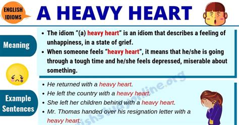 A Heavy Heart Definition With Useful Examples And Synonyms List