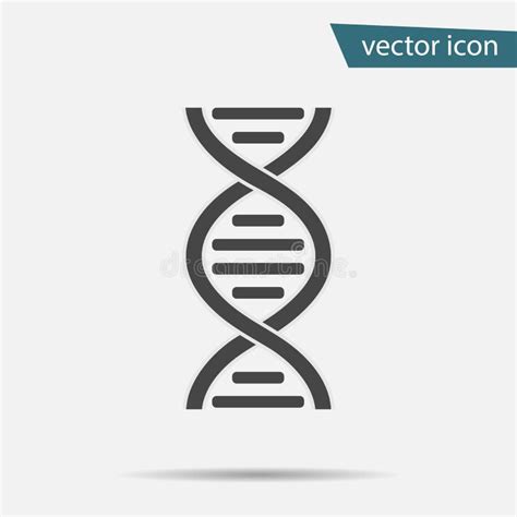 Dna Icon Vector Modern Simple Flat Life Evolution Sign Isolated Business Internet Concept