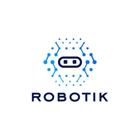 Roboter Logo Design Vorlagen Premium Vektor