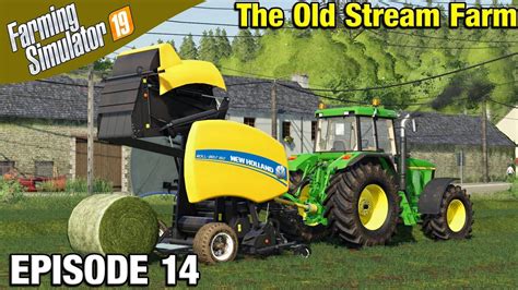 Baling Grass For Silage Farming Simulator 19 Timelapse The Old Stream Farm Fs19 Episode 14