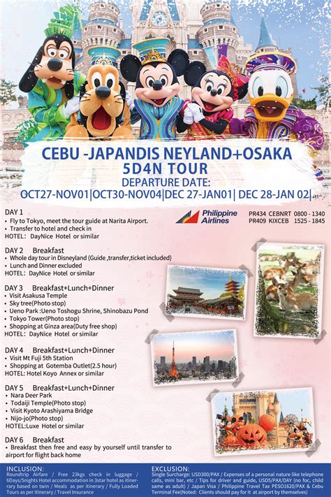 Cebu Japan Disneyland Osaka Days