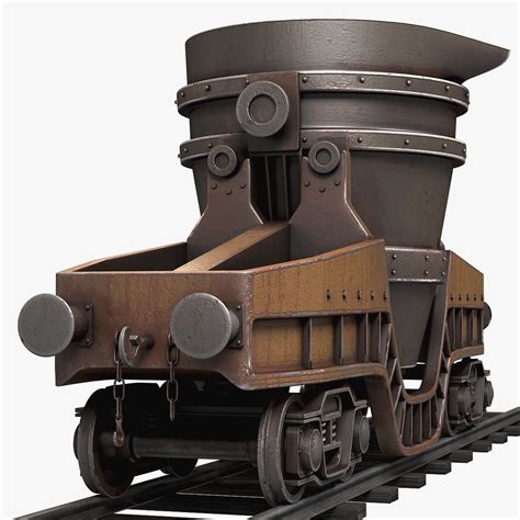 Hot Metal Ladle Transfer Car D Model Obj Fbx Max Free D