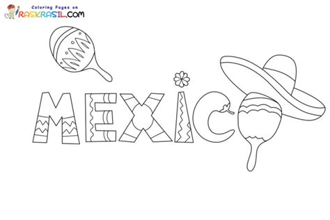 Dibujos De México Para Colorear