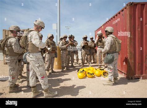 Sgt Desmond Davis Right Of Combat Logistics Battalion Provides His