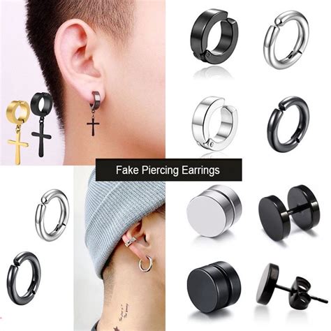 aretes falsos hombre Shopee México