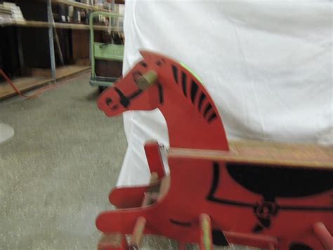 ANTIQUE WOODEN SPRING ROCKING WONDER HORSE