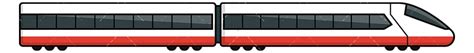 Bullet Train Side View Cartoon Vector Clipart - FriendlyStock