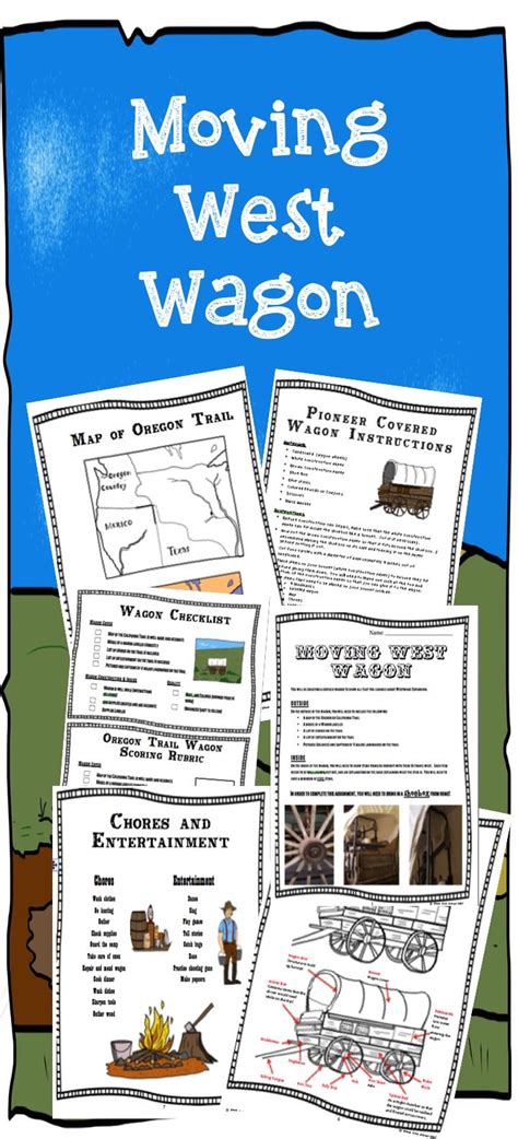 Westward Expansion Wagon Project for Oregon Trail Unit | Social studies ...