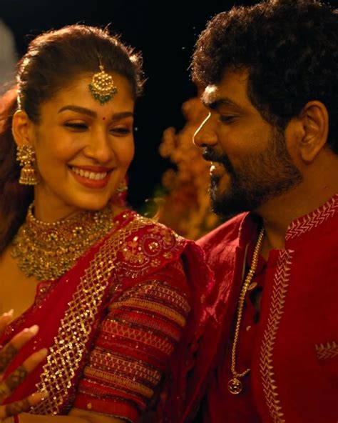 Nayanthara donned an exquisite red-hued 'Ek Taar' lehenga for her