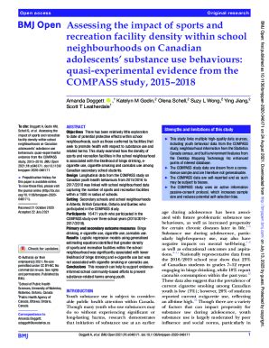 Fillable Online Assessing The Impact Of Sports And Recreation Facility