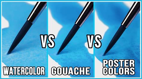 What Is The Difference Between Watercolor Gouache Poster Colors