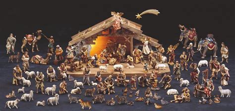 Ulrich Nativity Set Pieces Cm Inch Hand Painted Val Gardena