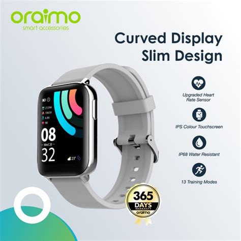 Jual Oraimo Smart Watch Jam Tangan IPS Full Touch Screen Ultra Slim OSW