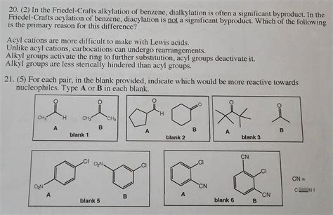 Solved In The Friedel Crafts Alkylation Of Benzene Chegg