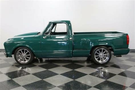 Classic Vintage Chrome Short Bed Chevy Truck Sbc Automatic Lowered For Sale