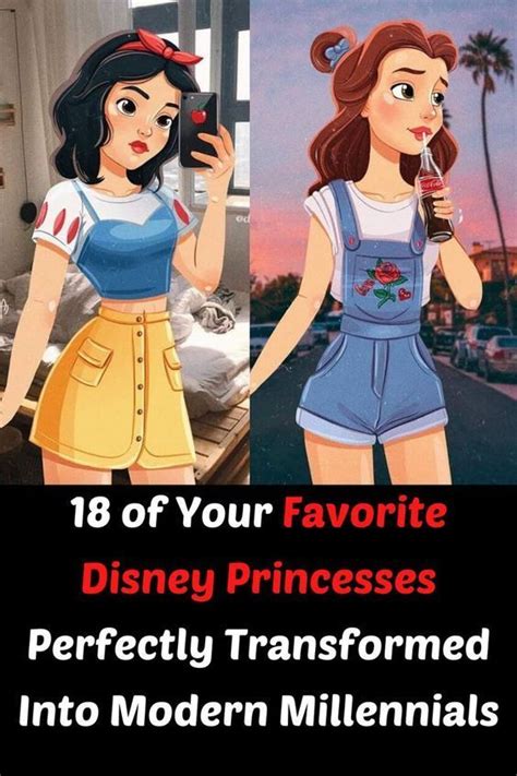 18 Of Your Favorite Disney Princesses Perfectly Transformed Into Modern