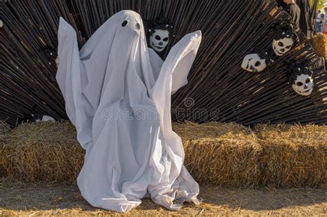 Horror Ghost Costume for Halloween Holiday. Stock Image - Image of fear ...