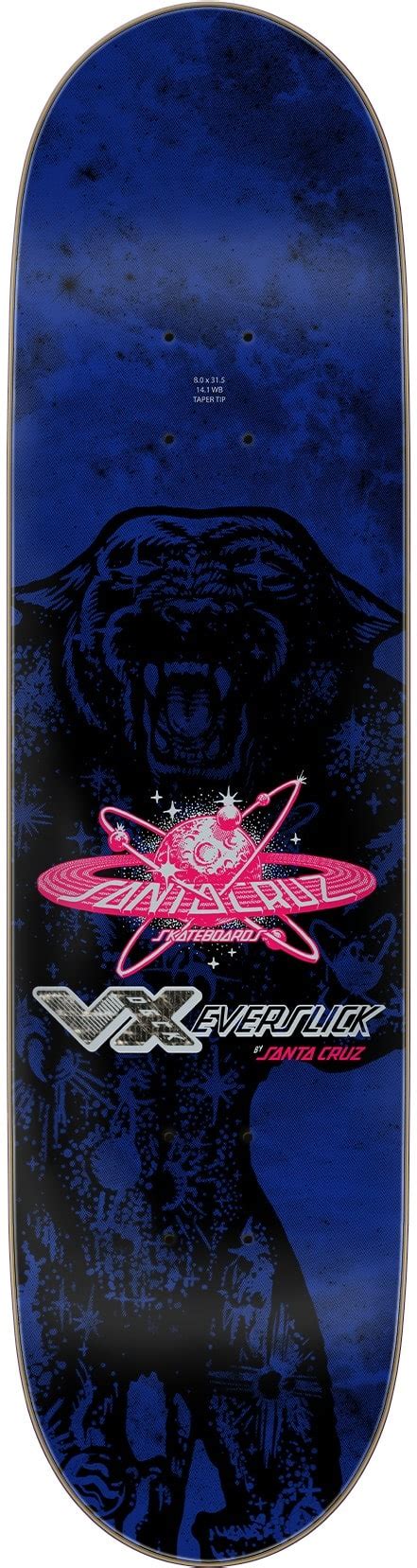 Santa Cruz Asta Cosmic Cat Vx Everslick Skateboard Deck Galaxy