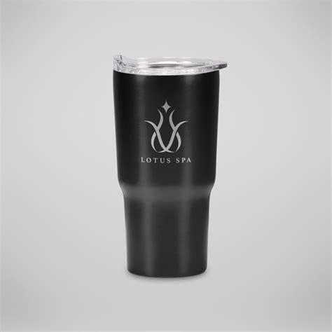 Easy Grip Laser Engraved Tumbler With Side Closure Lid 20 Oz