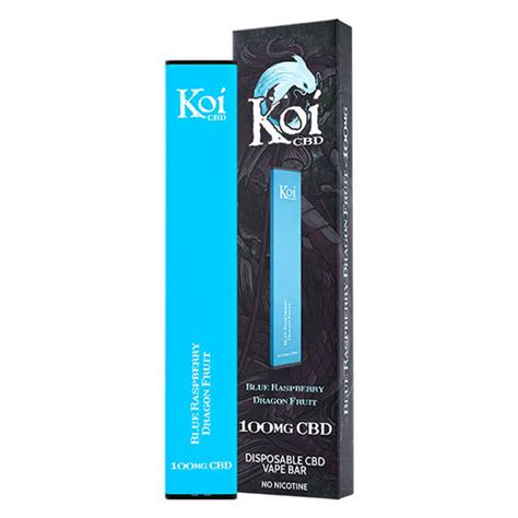 BLUE RASPBERRY DRAGON FRUIT DISPOSABLE KOI 100MG CBD Vape Shop