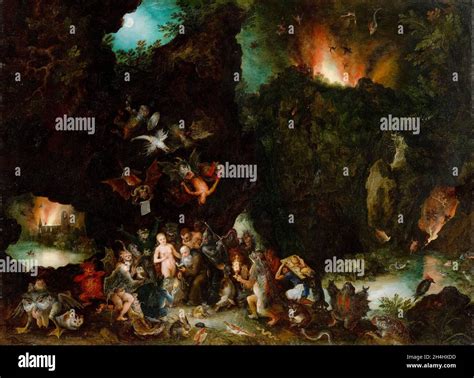 La Tentación de San Antonio pintura de Jan Brueghel el Viejo 1594