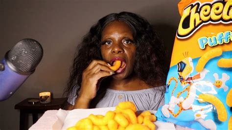 Cheetos Cheese Puffs Asmr Eating Sounds Youtube