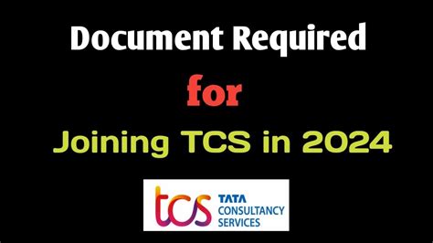 Documents Required For Joining Tcs In Tcs Bgc Check Verification