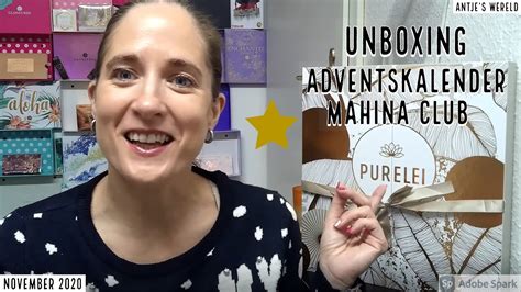 Unboxing Purelei Adventskalender Mahina Club Silber November