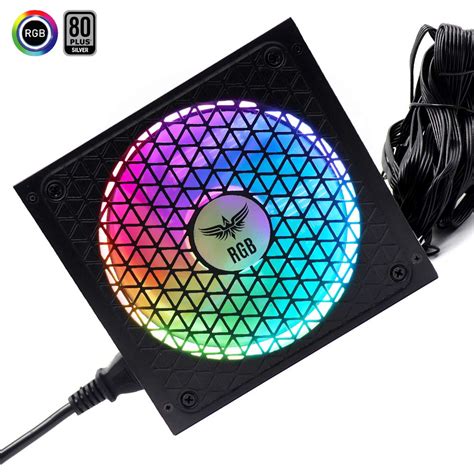 Fuente De Poder Gamer RGB PSU 005 650W J R Technology