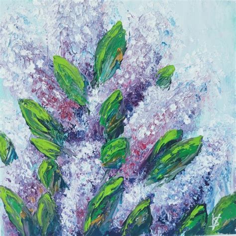 Lilac Painting By Vira Savka Jose Art Gallery