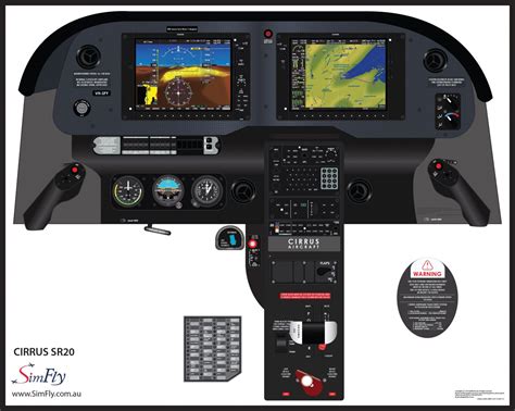 Cirrus Sr20 Cockpit Poster