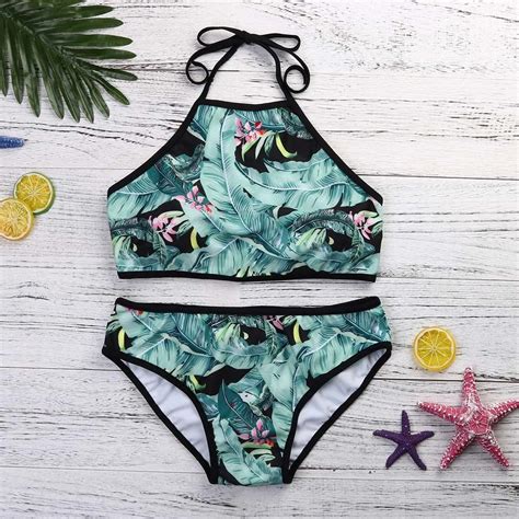 Aliexpress Buy New Arrival Women S Bandage Bikini Set Sexy Leaves