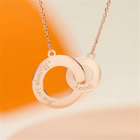 Personalised Intertwined Necklace Merci Maman