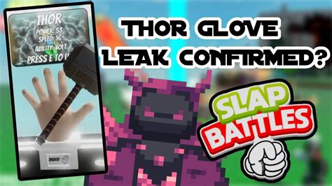 Thor Glove Leak Confirmed Slap Battles Roblox YouTube